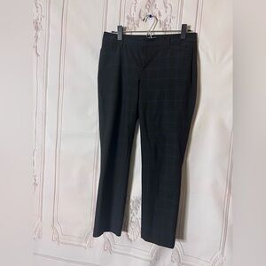 Slim cropped plaid pants